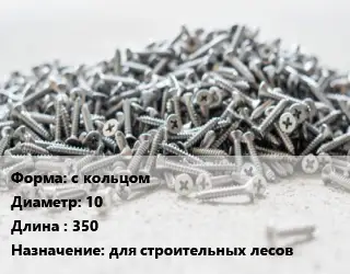 Шуруп с кольцом 10х350 для строительных лесов